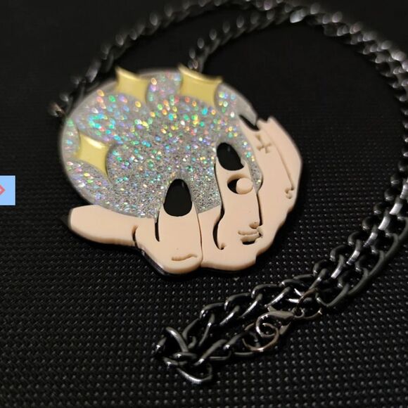 NWOT Crystal Ball Necklace - Picture 6 of 8